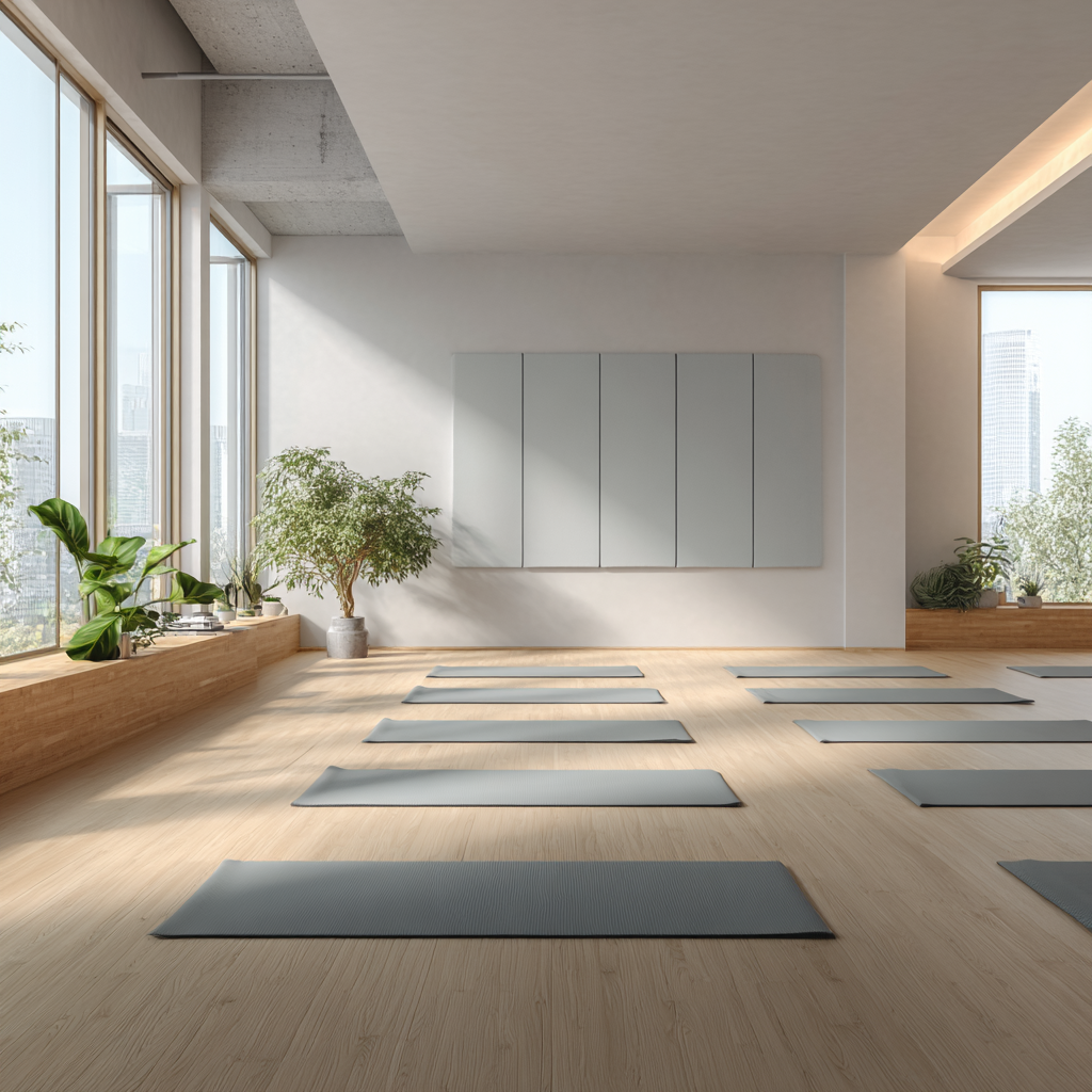 Група людей практикує йогу